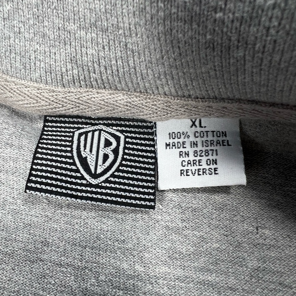 Vintage 1991 Bugs Bunny WB Polo Shirt XL Gray - Picture 5 of 9